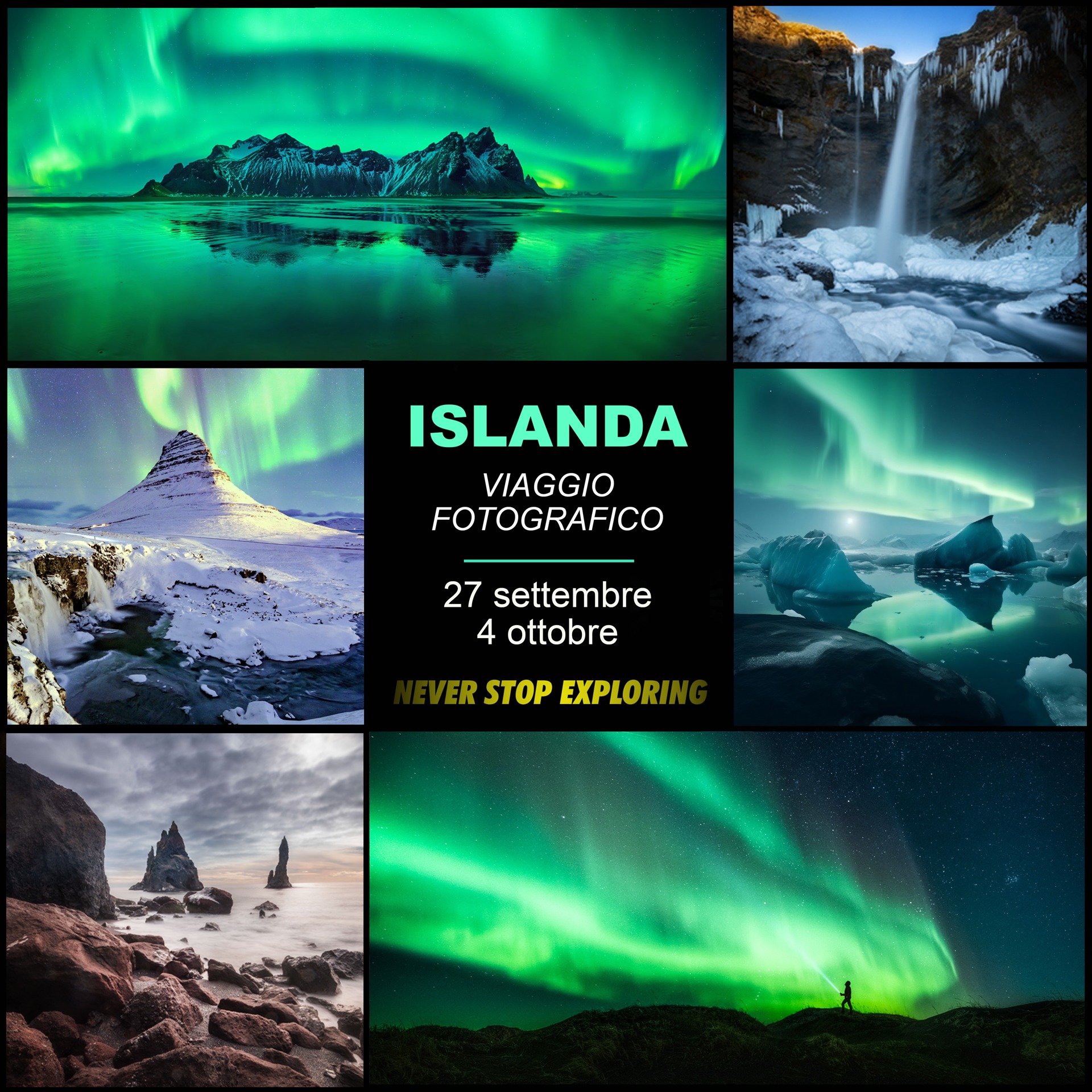 Viaggio Fotografico, Islanda, Aurora Boreale, Come Fotografare Aurora Boreale