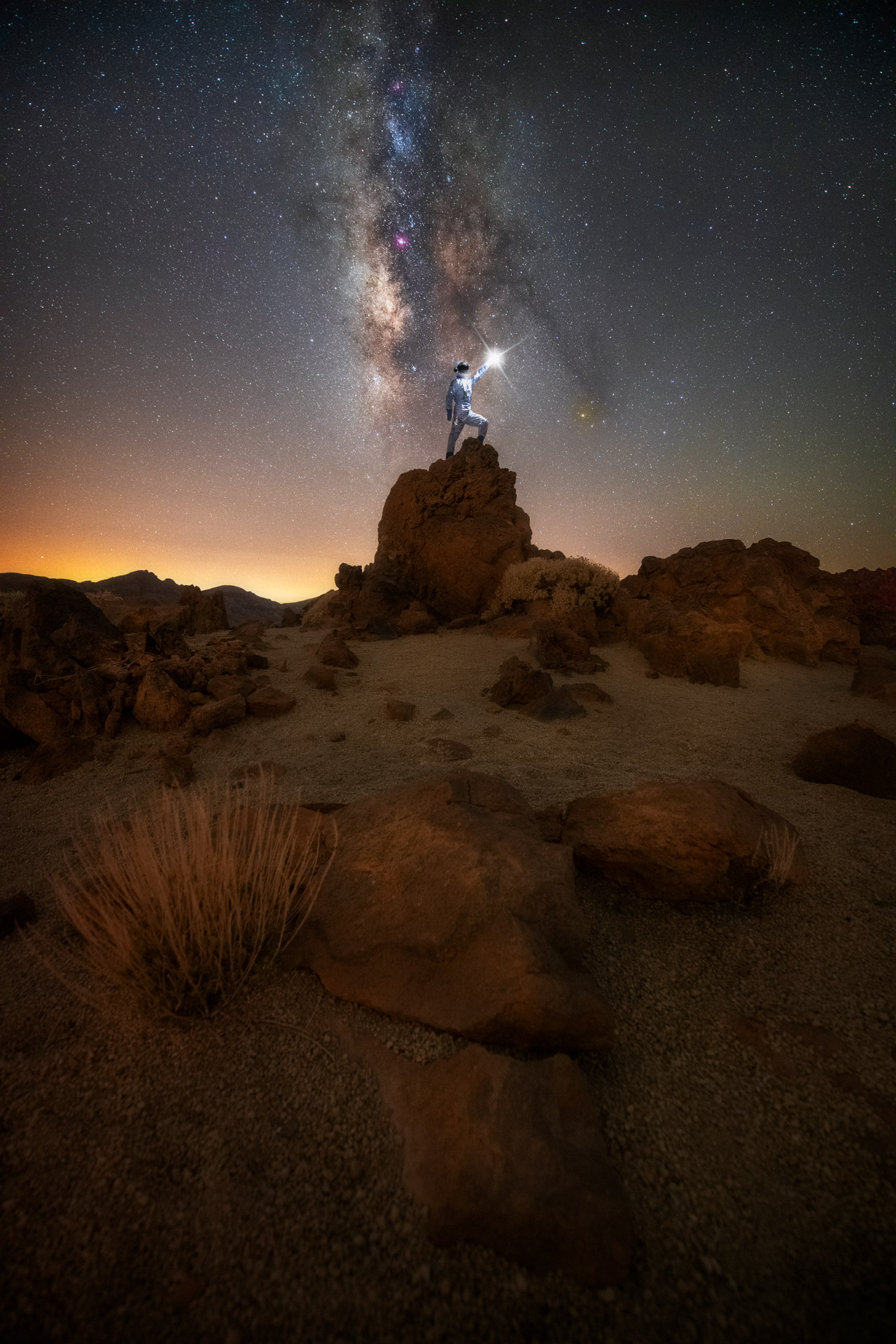 Tenerife Vulcano Teide via lattea